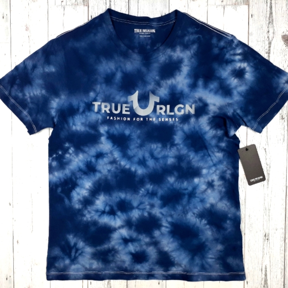 NEW True Religion Men's XL Night Sky Tie Dye Tee Shirt Limited T-shirt $69 NWT
